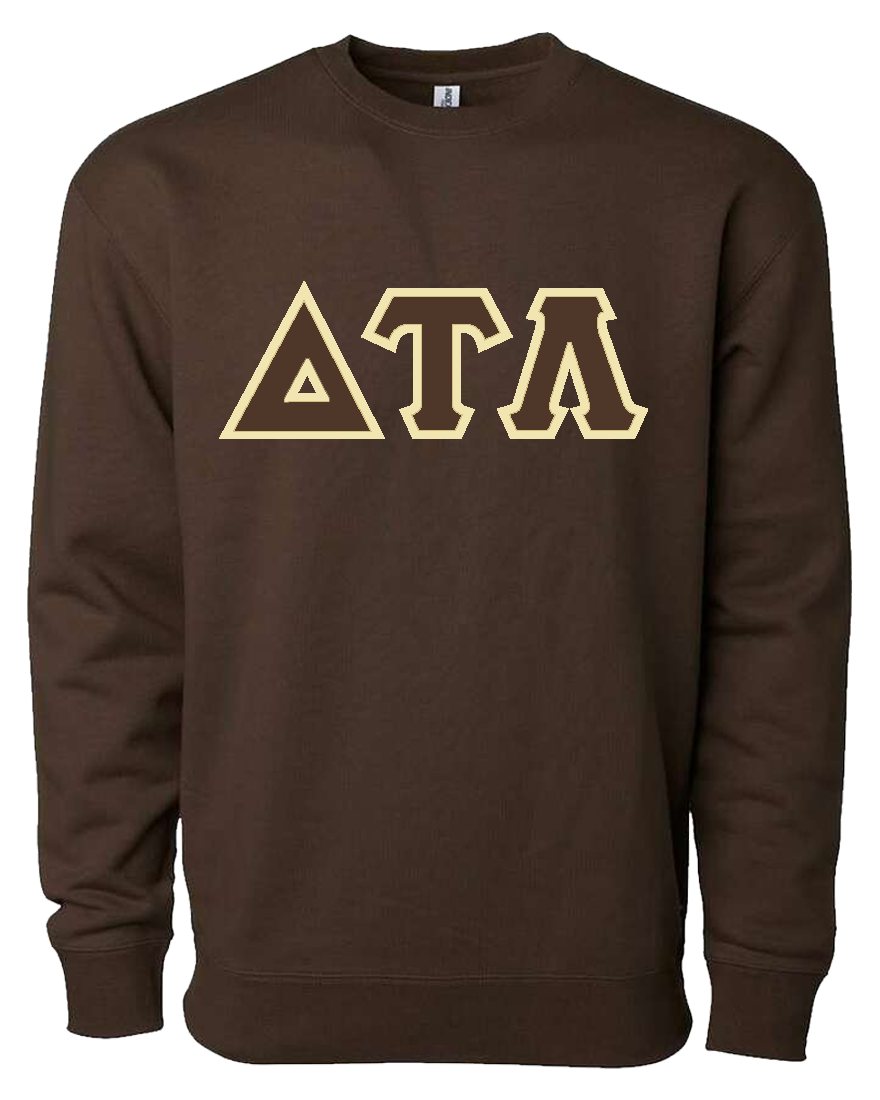Delta Tau Lambda Chocolate Crewneck