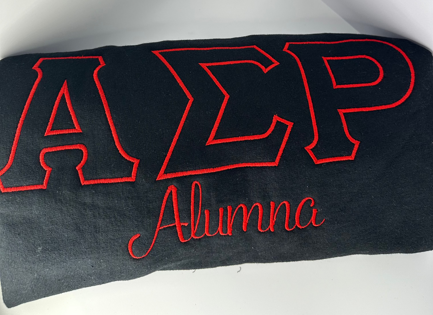 Standard Letters Outline Stitched Crewneck