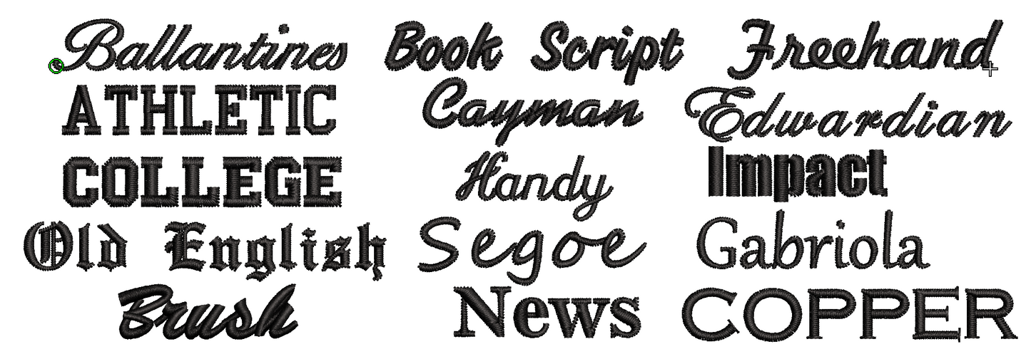 Speciality Fabric Letters