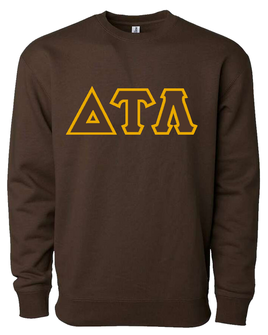 Delta Tau Lambda Chocolate Crewneck